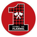 1st Birthday Lumberjack - Channel The Flannel - Buffalo Plaid First Birthday Party Theme